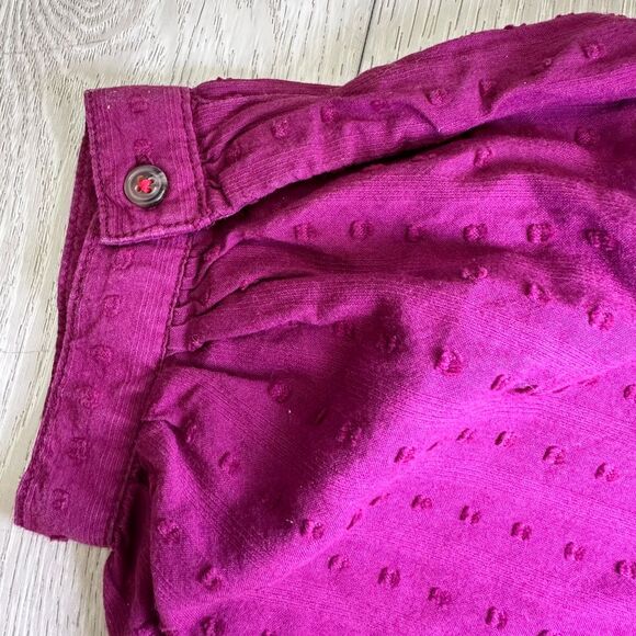Pilcro by Anthropologie Tavi magenta button down oversized blouse top size‎ xs - Picture 11 of 14